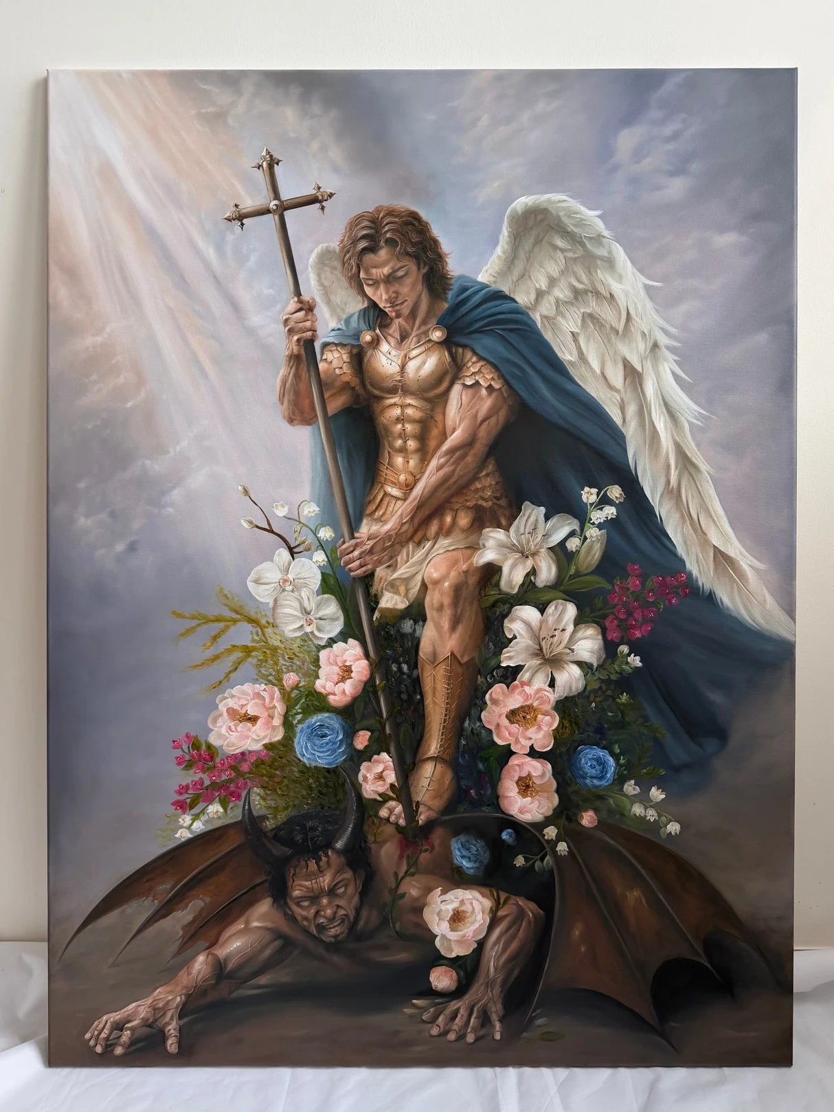 In Malum Purum Nulla Venia, Oil on canvas by Yasumin Maorasee