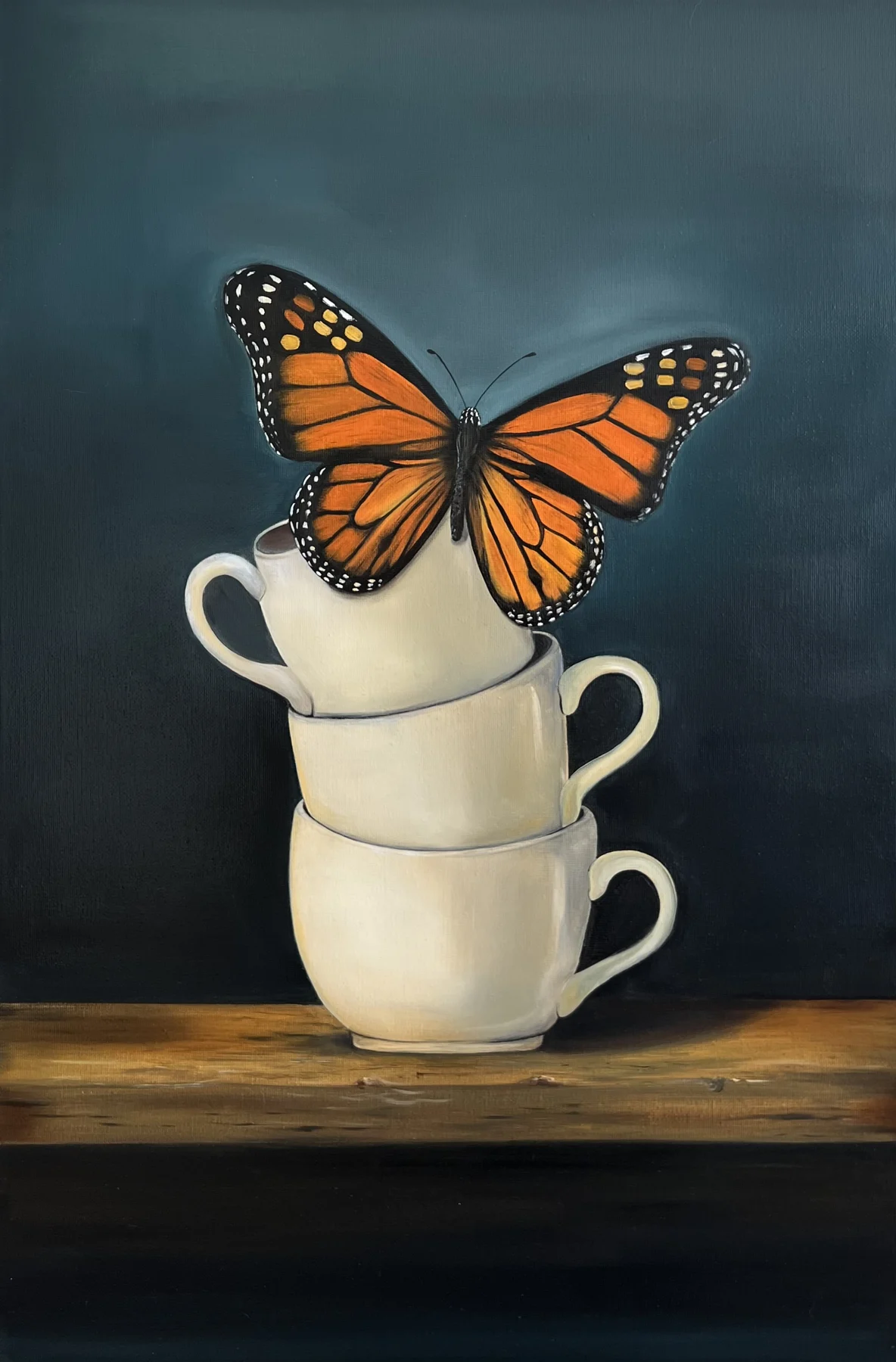 Whisper in Stillness, Oil on canvas by Yasumin Maorasee